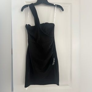 Xs lulus one shoulder strap mini cocktail dress